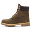 Bottes imperméables haut de gamme 15 cm « Nubuck marron foncé »