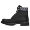 Bottes imperméables haut de gamme 6 pouces « Noir et imprimé logo »
