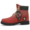 Bottes imperméables à lacets 6 pouces « Dark Red Nubuck »