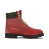 Bottes imperméables à lacets 6 pouces « Dark Red Nubuck »