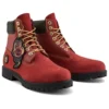 Bottes imperméables à lacets 6 pouces « Dark Red Nubuck »