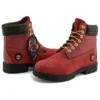 Bottes imperméables à lacets 6 pouces « Dark Red Nubuck »