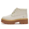 Bottes imperméables à lacets mi-hautes Stone Street « White Nubuck »