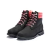 Bottes imperméables Linden Woods 6-Inch « Noir Nubuck with Pink »