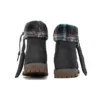 Bottes imperméables Lindon Woods 6-Inch Boot « Nubuck gris foncé et col imprimé noir »