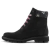 Bottes imperméables Lucia Way 6-Inch Boot avec breloques « Nubuck noir »