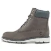 Bottes imperméables Lucia Way 6-Inch Boot à coupe large « Medium Grey Nubuck »
