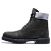 Bottes imperméables Premium 6 pouces « Nubuck noir avec col camouflage gris »