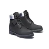 Bottes imperméables Premium 6 pouces « Nubuck noir avec col camouflage gris »