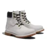 Bottes imperméables Premium de 15 cm « Nubuck gris clair »