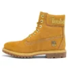 Bottes imperméables Premium Waterproof de 15 cm « Nubuck blé avec logo doré »