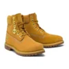 Bottes imperméables Premium Waterproof de 15 cm « Nubuck blé avec logo doré »