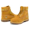 Bottes imperméables Premium Waterproof de 15 cm « Nubuck blé avec logo doré »