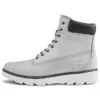 Bottes Keeley Field 6 pouces à coupe large « Gris clair »