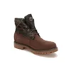 Bottes mi-hautes à revers « Imprimé camouflage vert-marron »