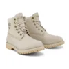 Bottes Paninara sans col, largeur 6 pouces, imperméables « Nubuck gris clair »