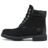 Bottes Premium 6 pouces imperméables à largeur ajustée « Noir Nubuck »