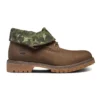 Bottes à revers Basic « Camouflage vert marron »