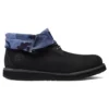 Bottes à revers Basic « Noir Blue Camouflage »