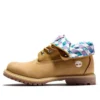 Bottes à revers Basic « Rose blé à imprimé écossais »