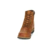 Bottes robustes imperméables de 15 cm « Marron moyen pleine fleur »