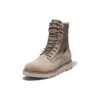 Bottes Vibram imperméables en cuir et tissu « Beige Suede »