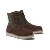Bottes Vibram imperméables en cuir et tissu « Suède marron foncé »