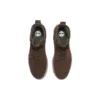 Bottes Vibram imperméables en cuir et tissu « Suède marron foncé »