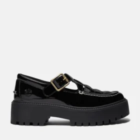Chaussures à boucle à plateforme Stone Street en cuir verni pour femme