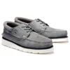Chaussures Oxford à talon compensé et 3 œillets, coupe étroite « Suède gris moyen »