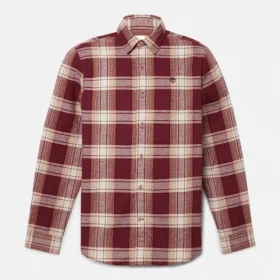 Chemise à carreaux en flanelle à chevrons pour homme