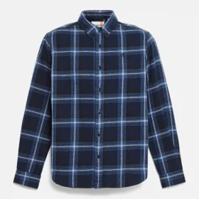 Chemise à carreaux en flanelle mi-épaisse pour homme