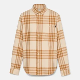 Chemise à carreaux en flanelle mi-épaisse pour homme