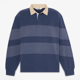 Chemise de rugby à manches longues rayée