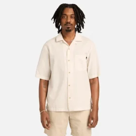 Chemise de vacances en seersucker à manches courtes pour homme