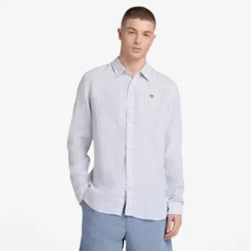 Chemise en lin pour homme Mill Brook, coupe classique