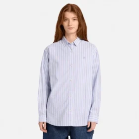 Chemise à manches longues multicolore pour femme
