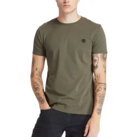 Décontracté col rond homme vert