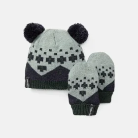 Ensemble bonnet et mitaines Fairisle pour enfants