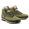 Euro Hiker Chaussure de randonnée en cuir et tissu « Dark Green Nubuck »