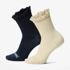 Lot de 2 paires de chaussettes basses à volants Timberland® pour femme