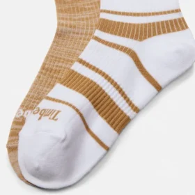 Lot de 2 paires de chaussettes mi-mollet fantaisie pour femme