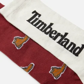 Lot de 2 paires de chaussettes mi-mollet Timberland® à imprimé intégral