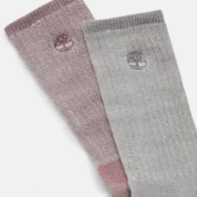 Lot de 2 paires de chaussettes mi-mollet Timberland® Kittery pour femmes avec rembourrage intégral