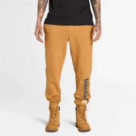 Pantalon de jogging pour homme avec logo linéaire – Blé Bottes