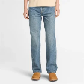 Pantalon droit en denim pour femme