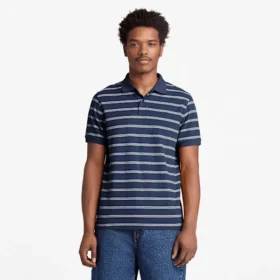 Polos à manches courtes rayés Millers River pour homme