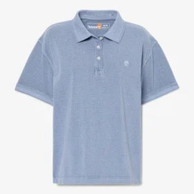 Polos piqués à manches courtes teints en pièce pour femme Polos piqués à manches courtes teints en pièce pour femme