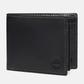 Portefeuille en cuir lisse pour homme
