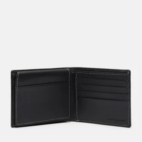 Portefeuille en cuir lisse pour homme